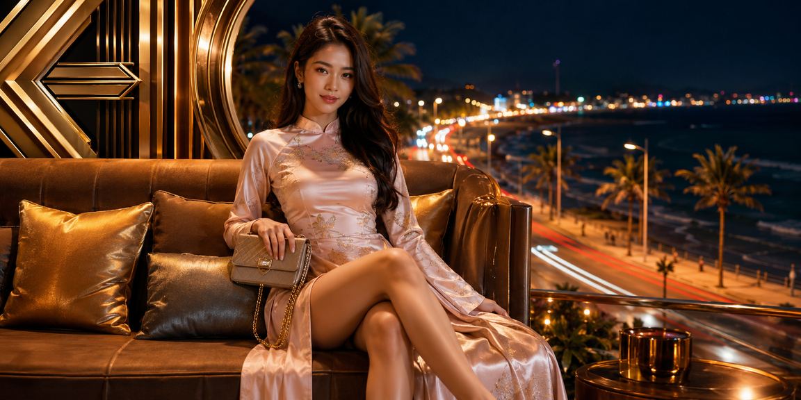 Phong cảnh sòng bạc và ao dài tại Mũi Né